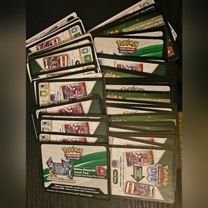 75+ Unused Pokemon TCG Live Code Card Lot